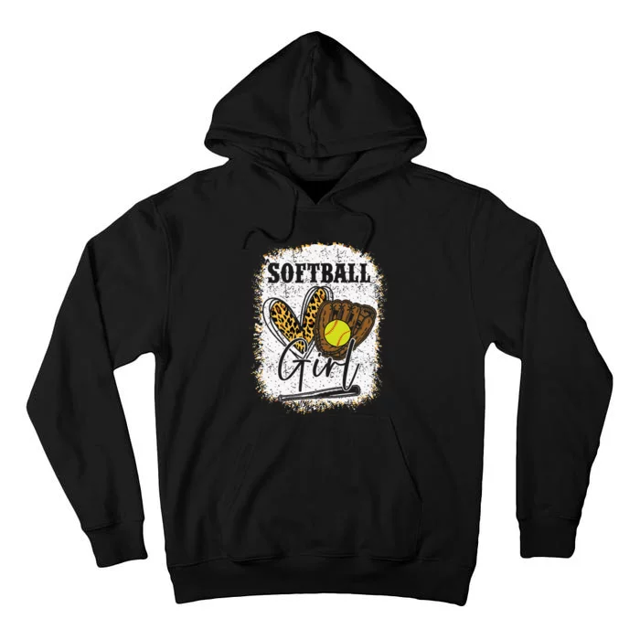 Softball Girl Softball Tall Hoodie