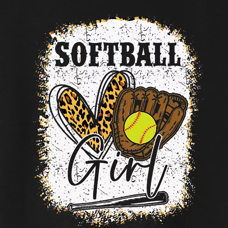 Softball Girl Softball Women's Crop Top Tee