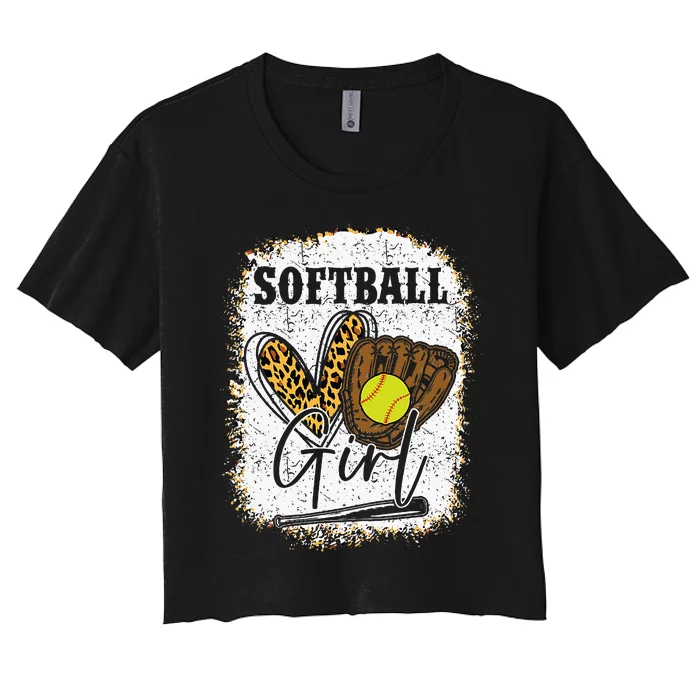 Softball Girl Softball Women's Crop Top Tee