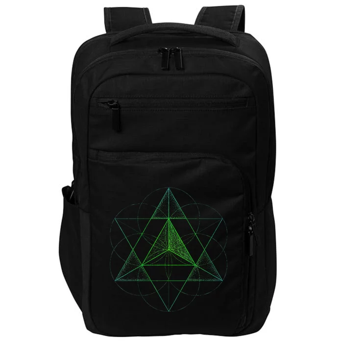 Sacred Geometry Star Tetrahedron Merkaba Impact Tech Backpack