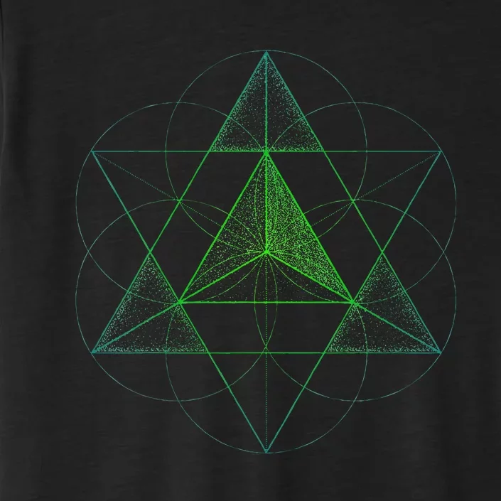 Sacred Geometry Star Tetrahedron Merkaba ChromaSoft Performance T-Shirt