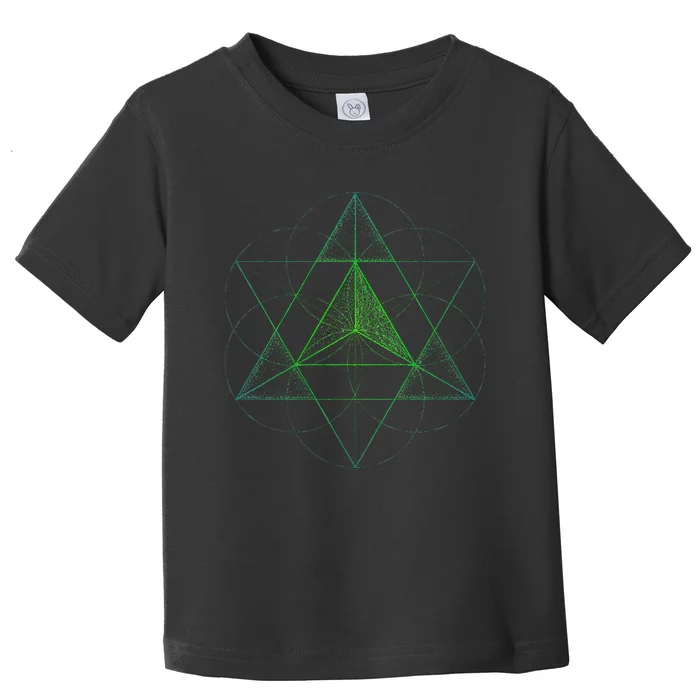 Sacred Geometry Star Tetrahedron Merkaba Toddler T-Shirt