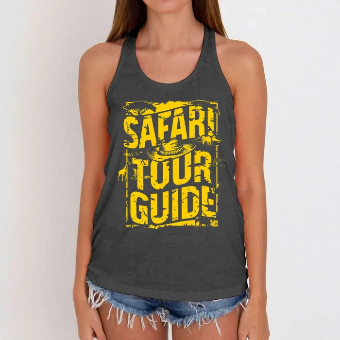 Safari Guide Women's Knotted Racerback Tank