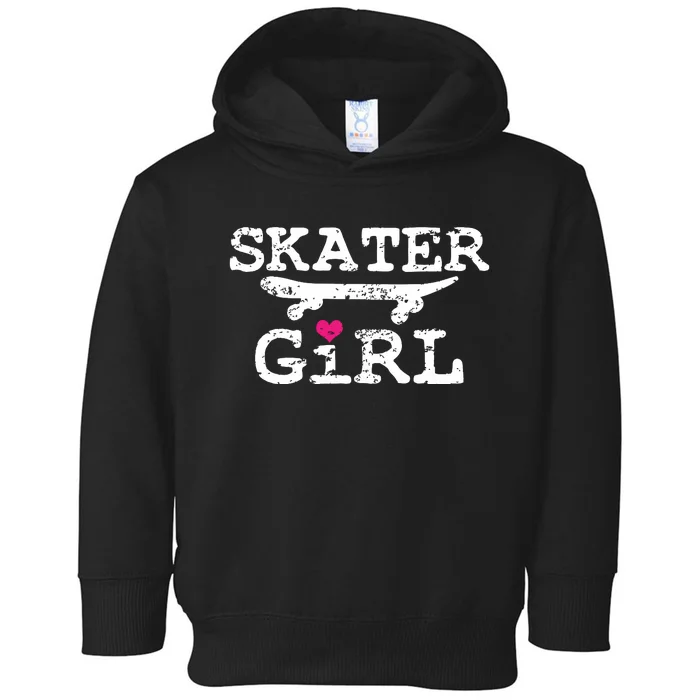 Skater Girl Skateboard Skateboarding Toddler Hoodie