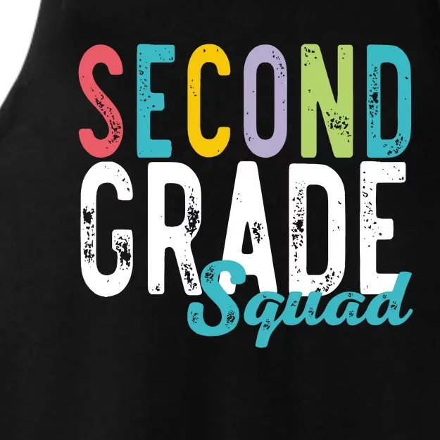 Second Grade Squad Back To School Lover Ladies Tri-Blend Wicking Tank