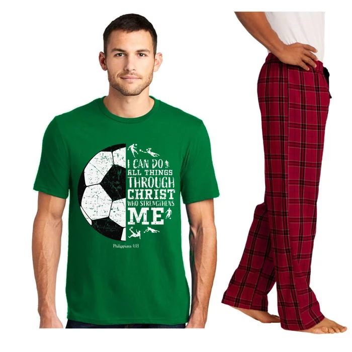 Soccer Gifts Sayings Christian Pajama Set