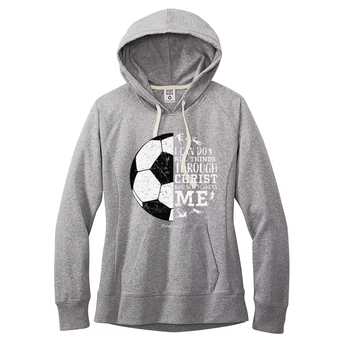 Soccer Gifts Sayings Christian Women's Fleece Hoodie