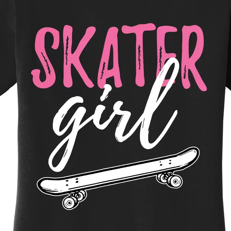 Skater Girl Skateboarding Skateboard Gift Women's T-Shirt