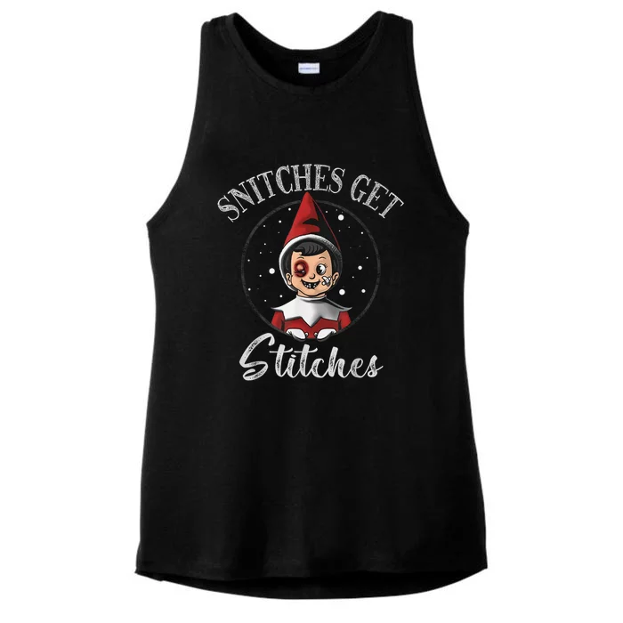 SNITCHES GET STITCHES Ladies Tri-Blend Wicking Tank