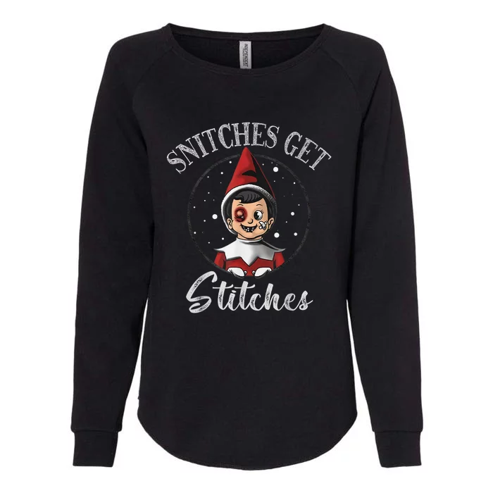 SNITCHES GET STITCHES Womens California Wash Sweatshirt