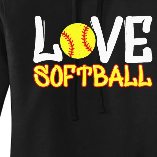 Softball Graphic Saying Women's Pullover Hoodie