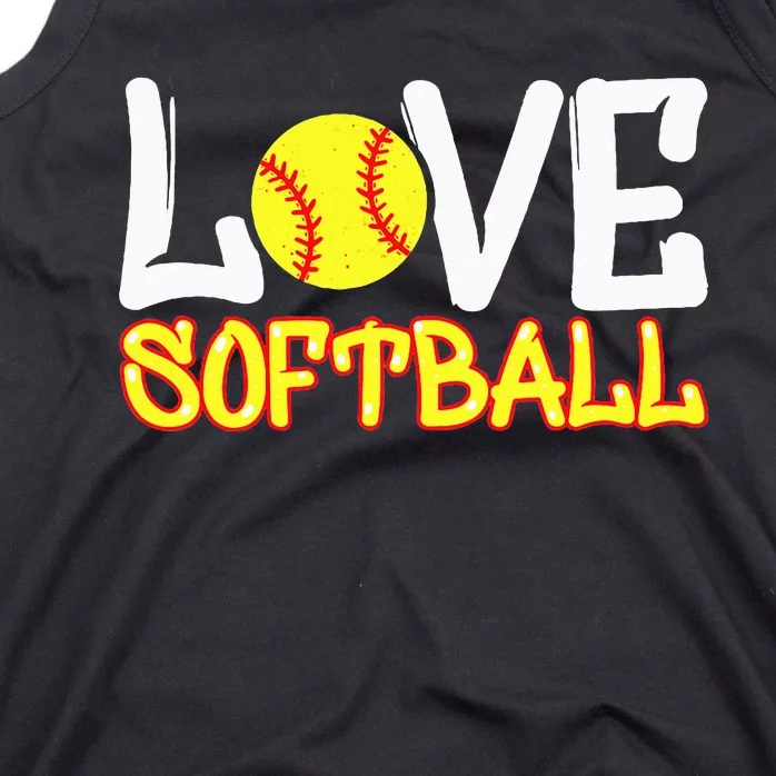 Softball Graphic Saying Tank Top