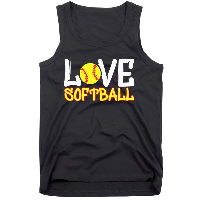 Softball Graphic Saying Tank Top