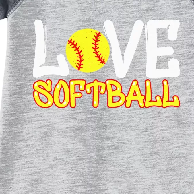 Softball Graphic Saying Infant Baby Jersey Bodysuit