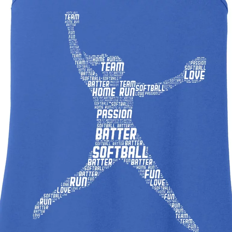 Softball Girl Ladies Essential Tank