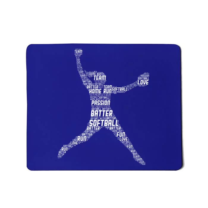 Softball Girl Mousepad