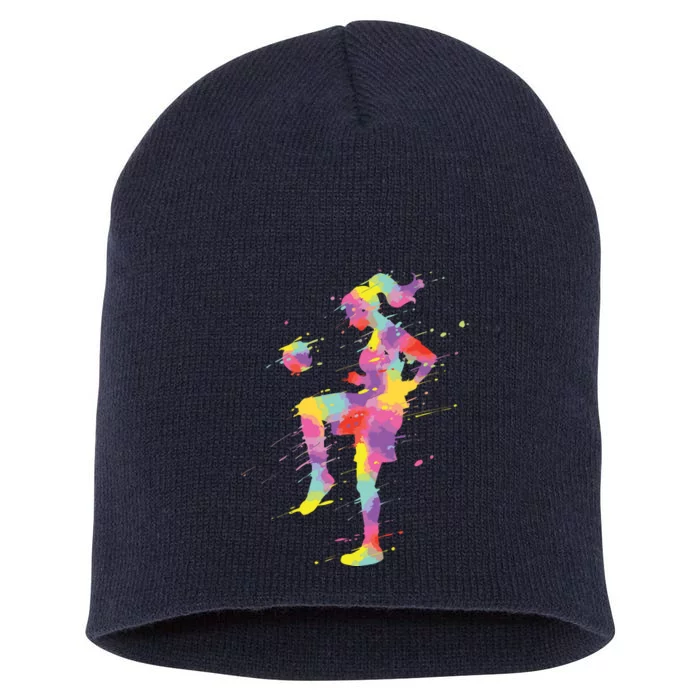 Soccer Girl Short Acrylic Beanie