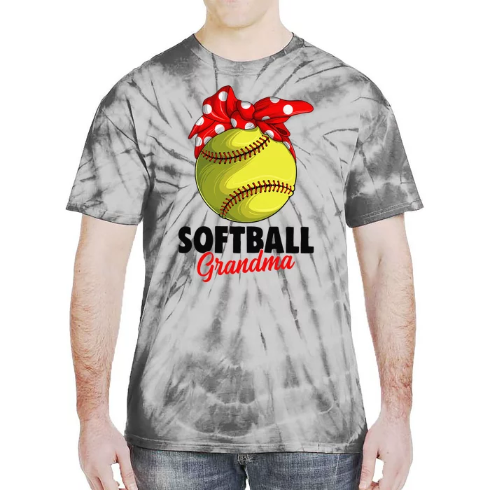 Softball Grandma Tie-Dye T-Shirt