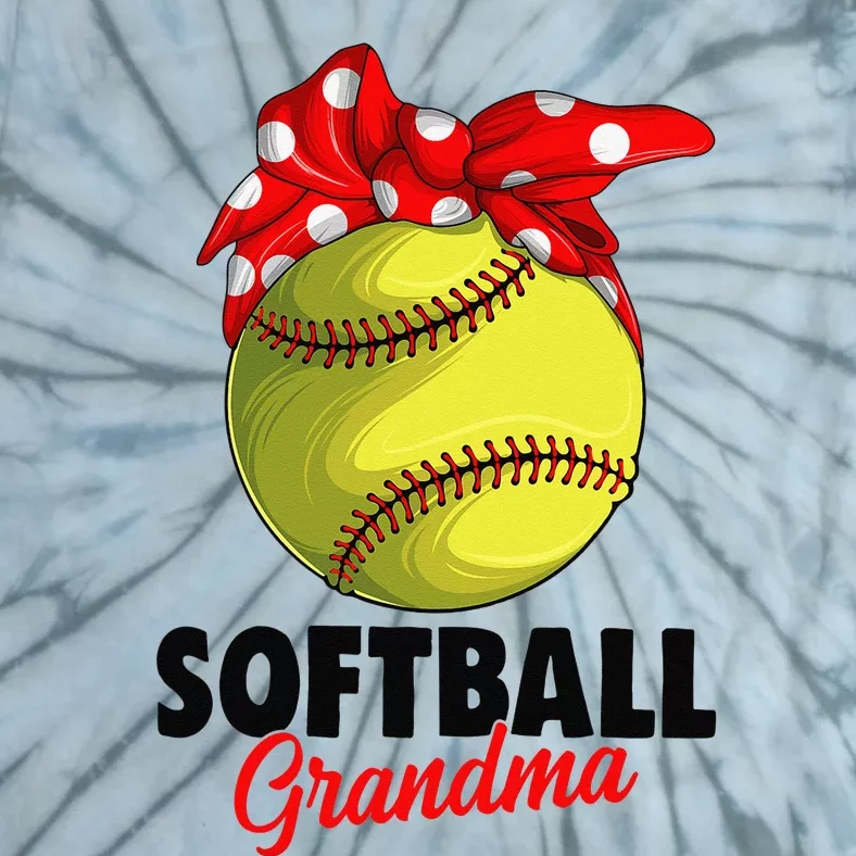 Softball Grandma Tie-Dye T-Shirt