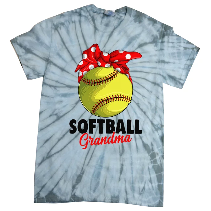 Softball Grandma Tie-Dye T-Shirt