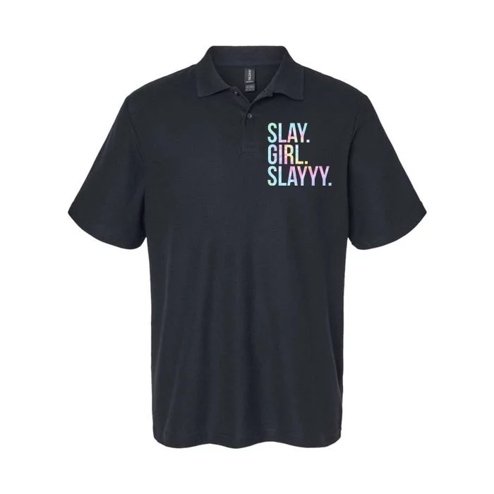 Slay Girl Slay Tie Dye Softstyle Adult Sport Polo