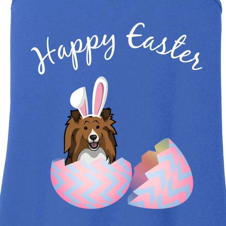 Sheltie Gift Sheltie Easter Happy Easter Funny Sheltie Mom Gift Ladies Essential Tank