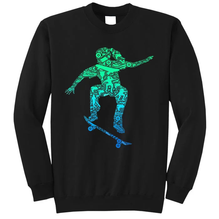 Skater Girl Skateboarder Girl Skateboarding Sweatshirt