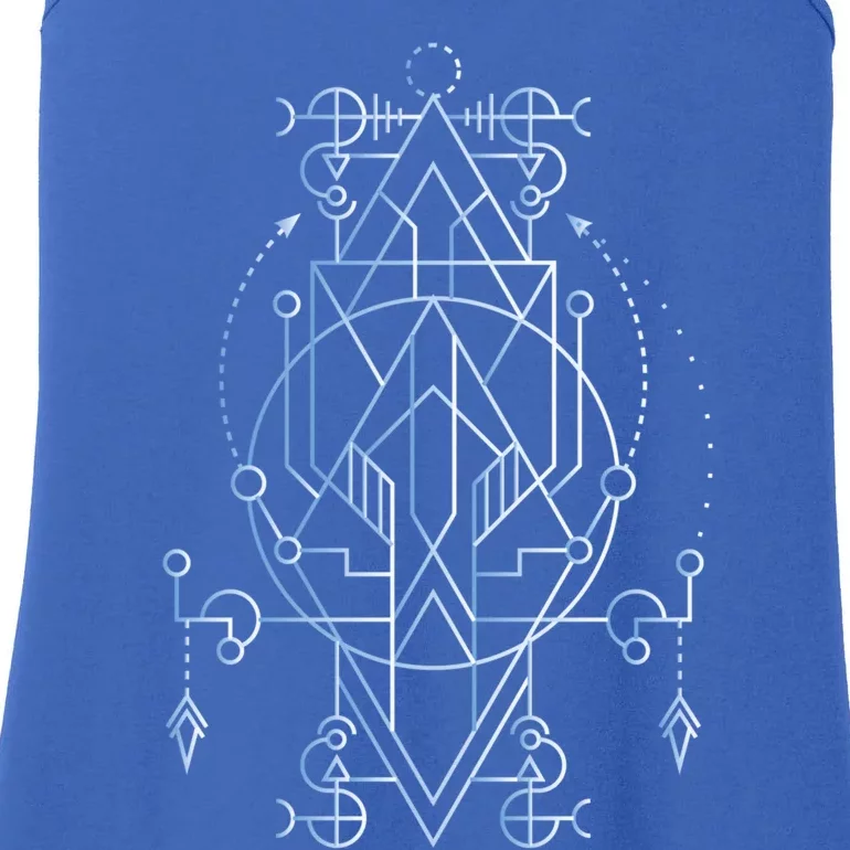 Sacred Geometry Spiritual Yoga Magic Yantra Gift Ladies Essential Tank