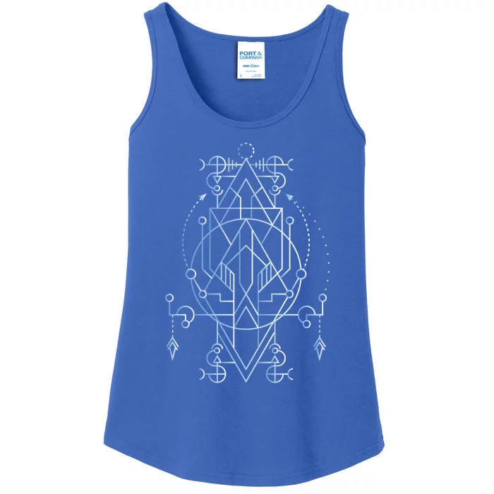 Sacred Geometry Spiritual Yoga Magic Yantra Gift Ladies Essential Tank