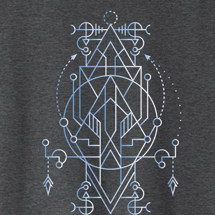 Sacred Geometry Spiritual Yoga Magic Yantra Gift Women's Crop Top Tee