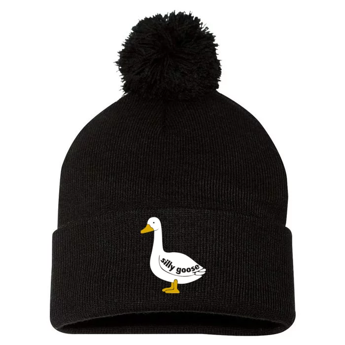 Silly Goose Pom Pom 12in Knit Beanie