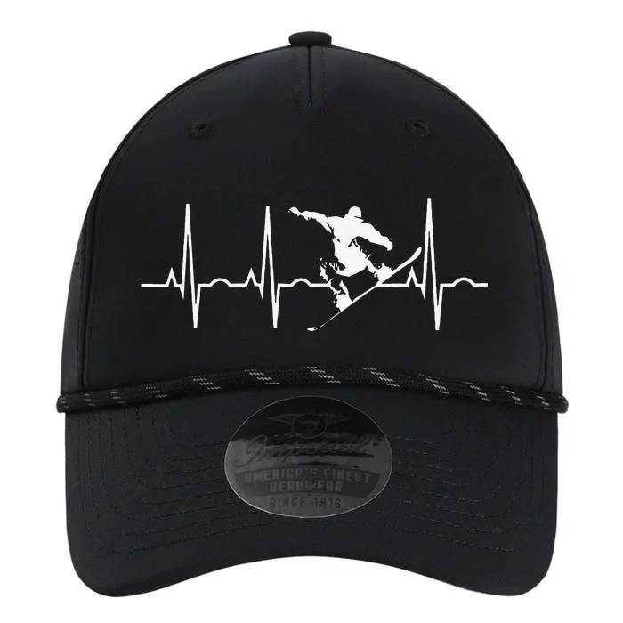 Snowboarder Gifts Snowboarding Heartbeat Performance The Dyno Cap