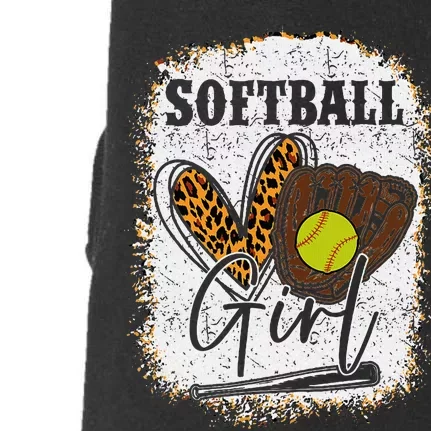 Softball Girl Doggie 3-End Fleece Hoodie