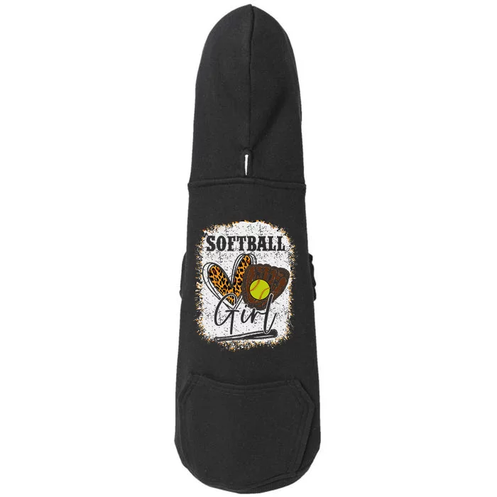 Softball Girl Doggie 3-End Fleece Hoodie