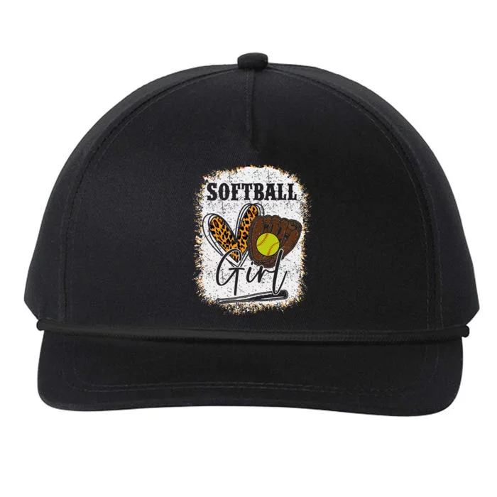 Softball Girl Snapback Five-Panel Rope Hat