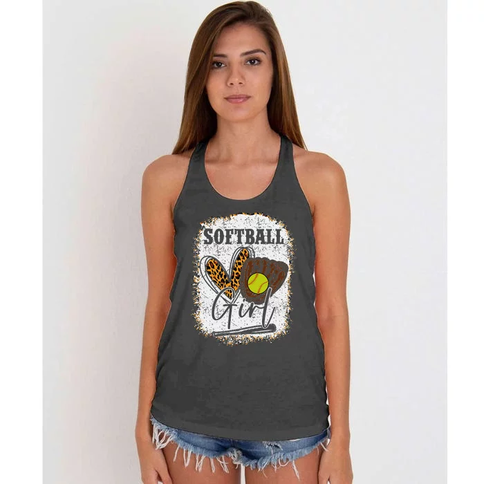 Softball Girl Women's Knotted Racerback Tank