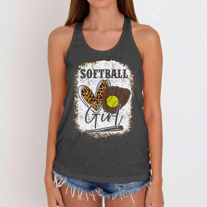 Softball Girl Women's Knotted Racerback Tank