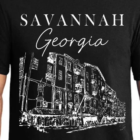 Savannah Georgia State Savannah Traveling Lover Georgia Pajama Set