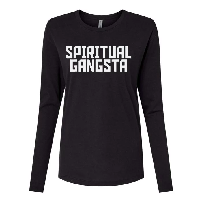 Spiritual Gangsta Spiritual Meditation Yoga Lover Womens Cotton Relaxed Long Sleeve T-Shirt