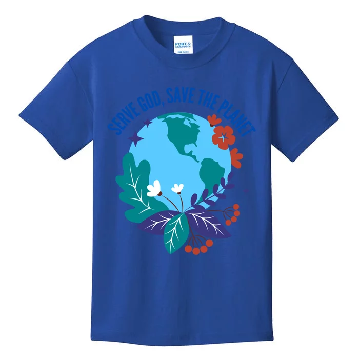 Serve God Save The Planet Gift Kids T-Shirt