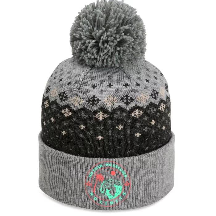 Surfer Girl The Baniff Cuffed Pom Beanie