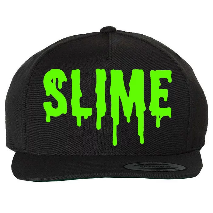 Slime Green Slime Gift Slime Gear Wool Snapback Cap