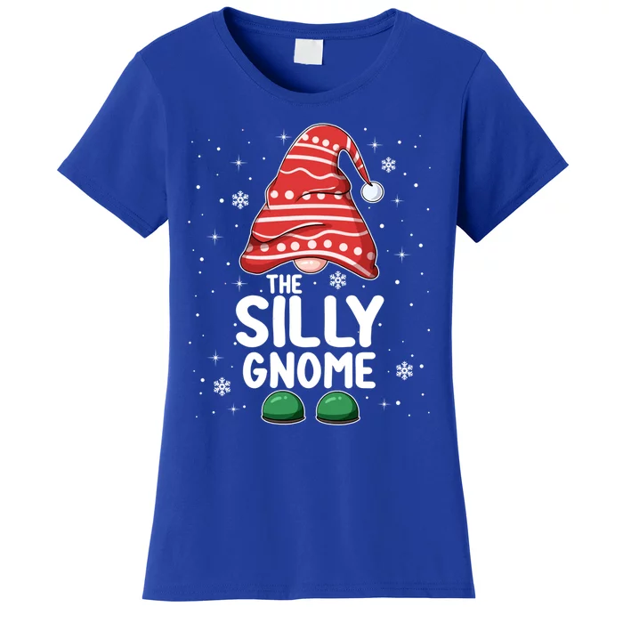 Silly Gnome Squad Funny Matching Family Group Christmas Cute Gift Women's T-Shirt