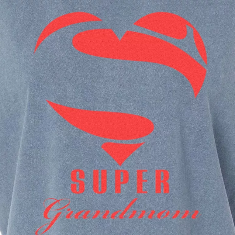 Super Grandmom Superhero Gift Mother Father Day Garment-Dyed Women's Muscle Tee