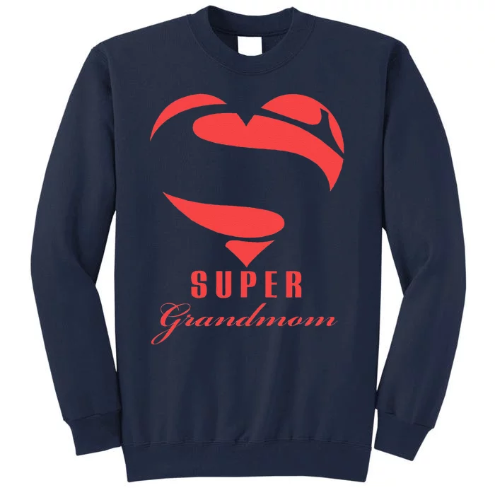 Super Grandmom Superhero Gift Mother Father Day Tall Sweatshirt