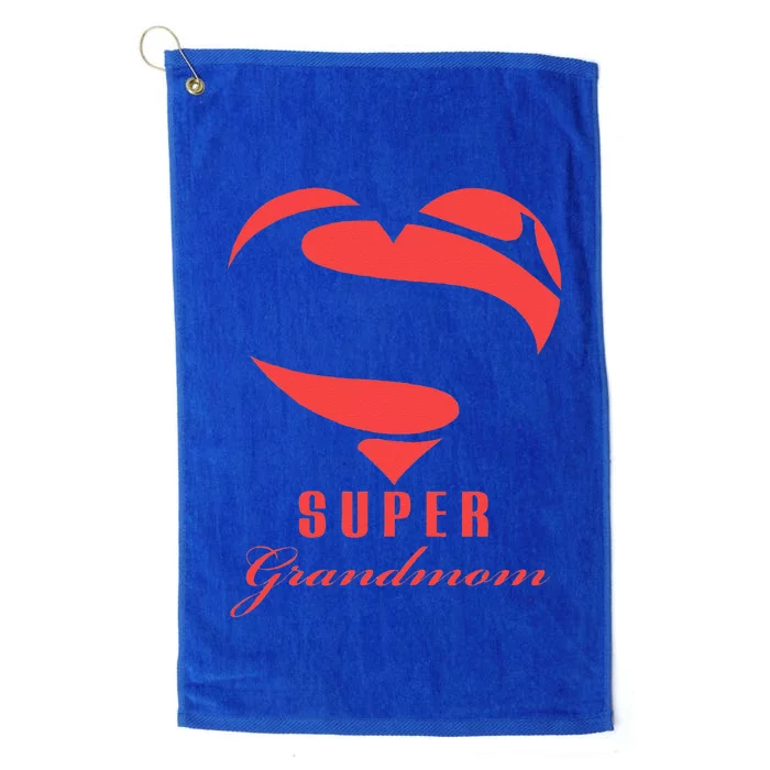 Super Grandmom Superhero Gift Mother Father Day Platinum Collection Golf Towel