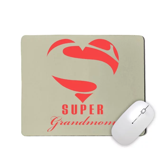 Super Grandmom Superhero Gift Mother Father Day Mousepad