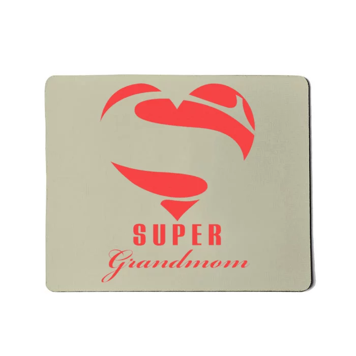 Super Grandmom Superhero Gift Mother Father Day Mousepad