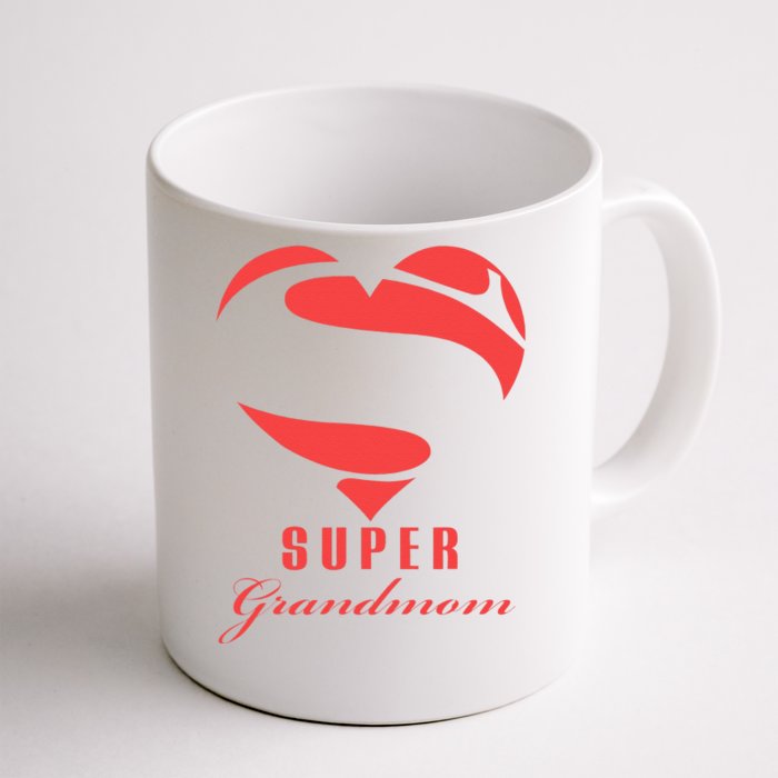 Super Grandmom Superhero Gift Mother Father Day Front & Back Coffee Mug