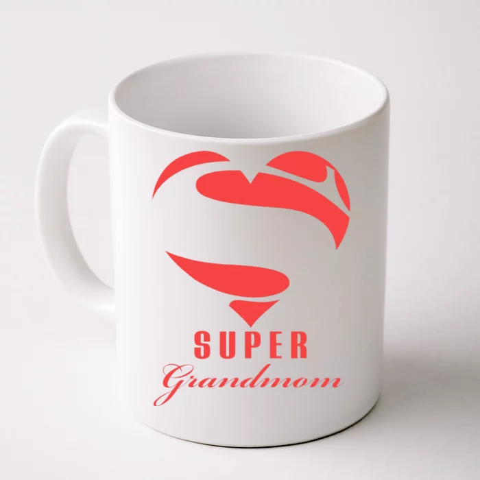 Super Grandmom Superhero Gift Mother Father Day Front & Back Coffee Mug